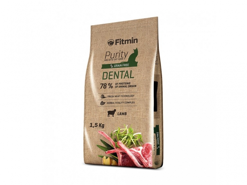 FITMIN Purity Dental cats dry food 1.5 kg Adult